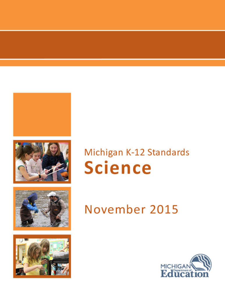 Exchange Michigan Science Standards K12 (2015)