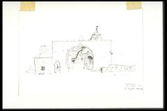 A drawing of an archway leading to a tunnel.<br /><br />
Eva Caston 2017