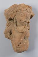 Female figure with the head, torso, and portion of an arm remaining.