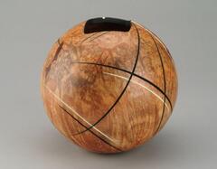 wood orb vessel